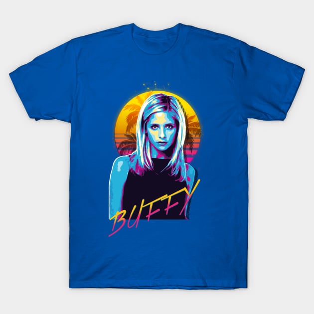 Buffy 80s Stye T-Shirt by Shit Post Hero